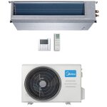 Climatiseur gainable midea r32 9000 btu mtiu - 09hwfnx(ga) inverter classe a + + / a +