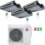 Climatiseur gainable mitsubishi r32 sez - m da trial split inverter 9000 + 9000 + 12000 btu avec certification ...