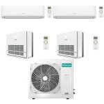 Climatiseur hisense console r32 quadri split hi comfort + console inverter 9000 + 9000 + 9000 + 9000 ...
