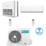 Climatiseur hisense r32 dual split inverter hi comfort wifi avec console 12000 + 18000 btu avec u. e. ...