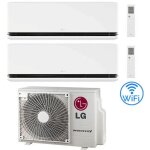 Climatiseur lg dualcool deluxe r32 wifi dual split dual inverter 9000 + 12000 btu avec u. e. mu2r15 nouveau ...