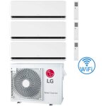 Climatiseur lg dualcool deluxe r32 wifi trial split dual inverter 9000 + 9000 + 12000 btu avec u. e. ...