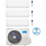 Climatiseur midea evolution r32 wifi trial split 9000 + 12000 + 18000 btu avec onduleur eu m4oe - 28hfn8 ...