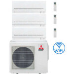 Climatiseur mitsubishi msz - ap wifi r32 trial split inverter 9000 + 12000 + 12000 btu avec u. e. mxz ...