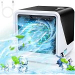 Climatiseur mobile 3 en 1 type c ventilateur silencieux rservoir d'eau 500ml 3 vitesses 7 couleurs veilleuse ...