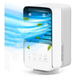 Climatiseur mobile silencieux, climatiseur portable, 4 en 1 refroidisseur d'air, 700ml climatiseur mobile ...