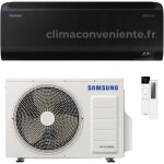 Climatiseur mono split rversible samsung windfree black a + + + / a + + 12000 btu inverter wi - fi (f ...