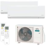 Climatiseur multisplit 2x1 asy25u2mi - kn u. e. 40 wi - fi - fujitsu