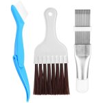 Climatiseur peigne, set de 3 peignes pour condenseur nettoyant, peigne  ailettes de condenseur de climatisati ...