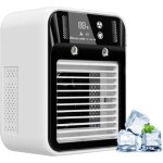 Climatiseur portable, mini climatiseur rechargeable, rafra�chisseur d'air par �vaporation, 2 vitesses, ...