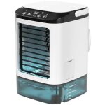 Climatiseur portable, climatiseur personnel avec grand r�servoir d'eau de 900 ml et glaci�re, double ...
