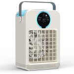 Climatiseur portable avec tlcommande, mini refroidisseur d'air avec minuterie de 2  8 heures, 3 vitesses ...