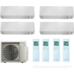 Climatiseur quadri split rversible daikin perfera all season a + + + / a + + 9000 + 3x12000 btu inverter ...