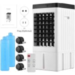 Sjlerst - climatiseur refroidisseur mobile, avec 3 vitesses de vent rglables, humidificateur, refroidisseur ...