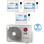 Climatiseur split inverter lg artcool gallery lcd r32 d'essai 9000 + 9000 + 12000 btu avec u. e. mu3r19 ...