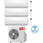Climatiseur split inverter tcl elite f - series wifi r32 d'essai 7000 + 7000 + 7000 btu avec certification ...