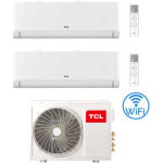 Climatiseur tcl breezein s�rie p5 wifi r32 dual split inverter 9000 + 9000 btu avec certification europ�enne ...