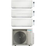 Climatiseur trial split rversible daikin stylish 9000 - 9000 - 9000 btu inverter wi - fi a + + + (3mxm52a ...