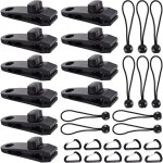 Clip de bâche tente, 30 pièces pince bâche, clips de tente, clips de bâche résistants, tarp clip auvents, ... Clip de bâche tente, 30 pièces pince bâche, clips de tente, clips de bâche résistants, tarp clip auvents, ...