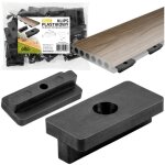 Clips de fixation pour lames de terrasse composites, plastique, fixation invisible Clips de fixation pour lames de terrasse composites, plastique, fixation invisible