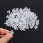 Clips tomates, pince � greffer, clip de greffage - 100 pi�ces en plastique transparent, plant clips for ...
