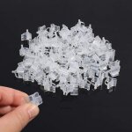 Clips tomates, pince � greffer, clip de greffage - 100 pi�ces en plastique transparent, plant clips for ...