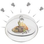 Cloche anti - mouches (acier inoxydable) pour aliments et fruits pour nourriture, fromage, g�teau, etc ...