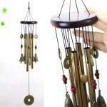 Cloche en bois en m�tal carillons �oliens tenture murale pendentifs d�coratifs pour porte balcon g 19 ...