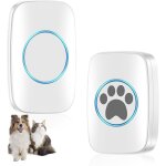 Cloches d'entra�nement sans fil pour animaux de compagnie : sonnette de porte �tanche ip44, sonnette ...