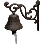 Cloche en fonte, dner vintage en fonte comme sonnette porte d'entre - dner fixe au mur extrieure ...