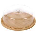 Cloche  gteau - cheffinger - base en bambou - transparent - ultra lger - lgante