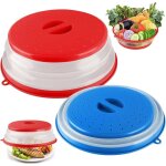 Cloche micro onde, 2pcs cloche micro - onde pliable, onde passoire avec trous de vapeur pour fruits et ...