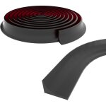 Cloison de douche pliable en silicone, anti - dbordement, pour baignoire, coin, lavabo (noir)