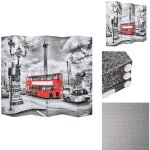 Vidaxl - cloison de séparation 228 x 170 cm bus londonien noir et blanc - cloison de séparation - Écran ... Vidaxl - cloison de séparation 228 x 170 cm bus londonien noir et blanc - cloison de séparation - Écran ...