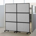 Mophorn - cloison de séparation acoustique, lot de 2, cloison de bureau autoportante en polyester et ... Mophorn - cloison de séparation acoustique, lot de 2, cloison de bureau autoportante en polyester et ...