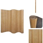 Cloison de sparation bambou naturel 250x165 cm - cloison de sparation - diviseur de pice - cran d'intimit ...