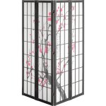 Mophorn - cloison de séparation, paravent japonais à 4 panneaux, paravent de confidentialité pliable ... Mophorn - cloison de séparation, paravent japonais à 4 panneaux, paravent de confidentialité pliable ...