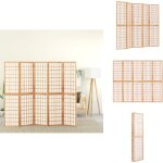 Cloison de sparation pliable 5 panneaux 200x170 cm - cloison de sparation - cran d'intimit - sparateur ...