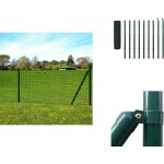 Clture euro acier 10 x 1, 7 m vert - clture acier - clture europenne - clture jardin - clture verte ...