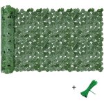 Cl�ture artificielle de feuilles de lierre artificielles, 300x100cm �cran de cl�ture antivol de jardin ...