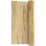 Cloture en bambou naturel, 2, 4 x 1, 8 m, brise - vue de confidentialite, rouleau protection decoratif ...
