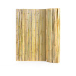 Cloture en bambou naturel, 2, 4 x 1, 2 m, brise - vue de confidentialite, rouleau protection decoratif ...