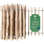 Creative home - cl�ture en bois de noisetier 50 cm x 5 m espacement lattes 3 - 5 cm