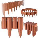 Kadax - clôture de bordure de palissade de jardin bordure de pelouse de 2, 5 m plastique terre cuite Kadax - clôture de bordure de palissade de jardin bordure de pelouse de 2, 5 m plastique terre cuite