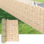 Cl�ture de confidentialit� en fleurs artificielles, haie artificielle, d�coration de jardin ext�rieur, ...