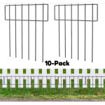 Cl�ture d�corative pour 10 animaux, panneau en fil antirouille pour jardin