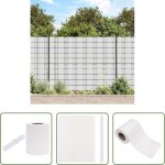 Cl�ture - �cran d'intimit� de jardin pvc 70x0, 19 m blanc