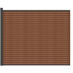 Vente - unique - clture  enterrer effet bois h148 cm - kit de 9 lames en composite co - extrud + 1 ...