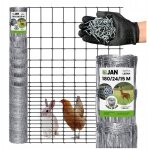 Cl�ture en grillage forestier 180 / 24 / 15 m, 25 m, r�sistante et dense, id�ale pour les poules et les ...