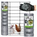 Cl�ture en grillage forestier, hauteur 100 / 13 / 30 l, 50 m, �paisseur gratuite pour poules li�vre